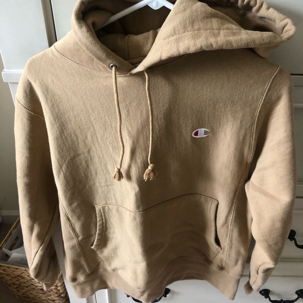 Beige Champion Hoodie